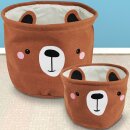 Bär 2er Korb Set Aufbewahrung Mehrzweckkorb Aufbewahrungskorb Kinder Deko