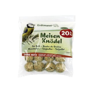 Meisenknödel ohne Netz 1,6 kg - 20 Stück