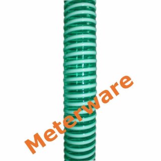 Spiralschlauch Ø25mm grün Meterware Saugschlauch Pumpenschlauch