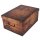 Aufbewahrungsbox Natur mit Deckel/Griff 51x37x24cm Allzweckkiste Pappbox Aufbewahrungskarton Holzbrett braun