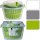 Salatschleuder 5l Salattrockner mit Kurbelantrieb grau 25x16cm