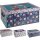 Aufbewahrungsbox Eule mit Deckel/Griff 51x37x24cm Allzweckkiste Pappbox Aufbewahrungskarton rosa, lila oder türkis