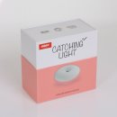 Steinhauer Tischleuchte Catching light 1-flammig Weiß/ Rosa 17x17cm