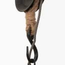 Steinhauer Pendelleuchte Liberty bell 1-flammig Fichtenholz/ Schwarz 40x40cm