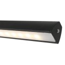Steinhauer Wandleuchte Litho LED 1-flammig Schwarz Matt 60x15,4cm