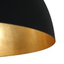 Steinhauer Pendelleuchte Semicirkel 1-flammig Schwarz Matt/ Gold 50x50cm