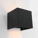 Steinhauer Außenleuchte Buitenlampen 2-flammig Schwarz Matt 10x10cm