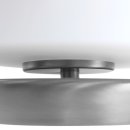 Steinhauer Tischleuchte Ancilla 1-flammig Weiß/ Silber Matt 16,5x16,5cm