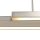 Steinhauer Pendelleuchte Zelena LED 4-flammig Silber Matt 90-150x8cm