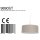 Steinhauer H&auml;ngeleuchte Stresa 9890ST Stahl, Lampenschirm aus grauem Leinen
