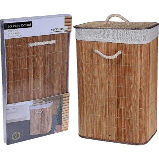 Wschetonne Bambus braun 40x30x60cm Wschekorb Wschesammler Laundry -  pondeo.de - Dein Onlineshop f,  19,99