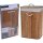 Wäschetonne Bambus braun 40x30x60cm Wäschekorb Wäschesammler Laundry