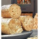 Holzbrikett 20Kg rund aus 100% reinem Holz ohne Zugloch FSC®-zertifiziert