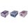 Aufbewahrungsbox Maxi Eule lila, t&uuml;rkis, rosa mit Deckel/Griff 51x37x24cm Allzweckkiste Pappbox Aufbewahrungskarton Geschenkbox