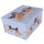 Aufbewahrungsbox Maxi Engel blau mit Deckel/Griff 51x37x24cm Allzweckkiste Pappbox Aufbewahrungskarton Geschenkbox