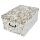 Aufbewahrungsbox Maxi Retro Gold Peony mit Deckel/Griff 51x37x24cm Allzweckkiste Pappbox Aufbewahrungskarton Geschenkbox