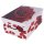 Aufbewahrungsbox Maxi Rose Rot mit Deckel/Griff 51x37x24cm Allzweckkiste Pappbox Aufbewahrungskarton Geschenkbox