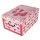 Aufbewahrungsbox Maxi Love rot mit Deckel/Griff 51x37x24cm Allzweckkiste Pappbox Aufbewahrungskarton Geschenkbox