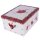 Aufbewahrungsbox Midi Rose Red Passion mit Deckel/Griff 37x30x16cm Allzweckkiste Pappbox Aufbewahrungskarton Geschenkbox