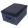 Aufbewahrungsbox Midi Uni blau mit Deckel/Griff 37x30x16cm Allzweckkiste Pappbox Aufbewahrungskarton Geschenkbox
